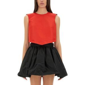 PATOU Cropped Sleeveless Top Women RED T-Shirts & Tops
